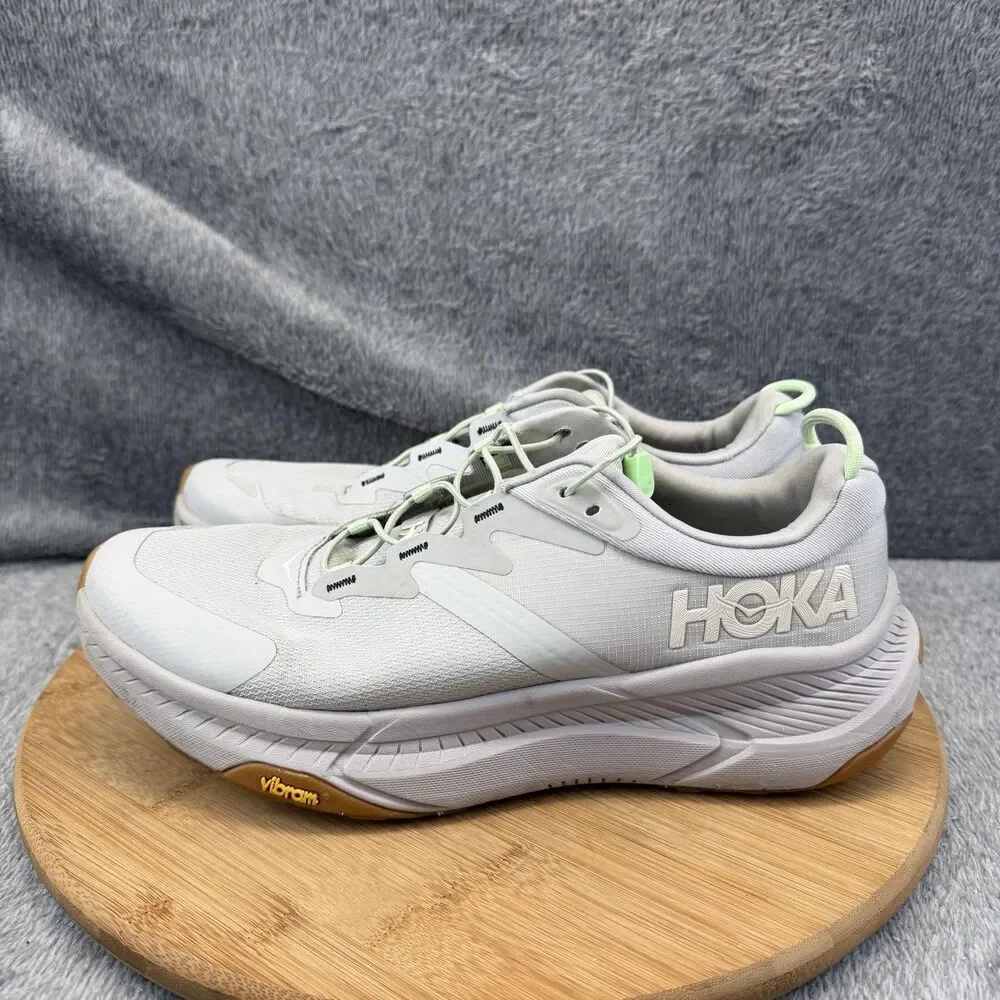 Hoka Transport Shoes Womens Size 9.5 Gray Mesh Walking Athletic Sneakers Vibram